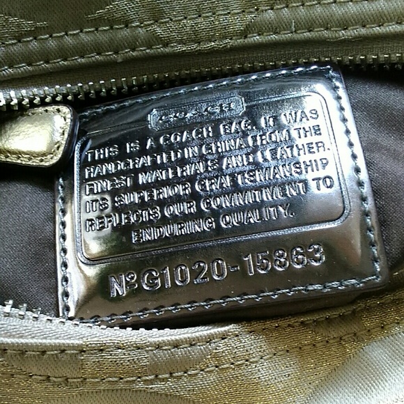 Coach Signature Poppy Lured Duffle Satchel Bag - Picture 4 of 4